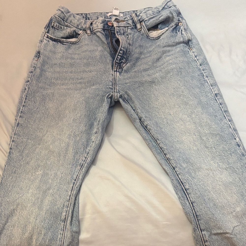 Forever 21 Light Blue Flare & Wide Leg Jeans